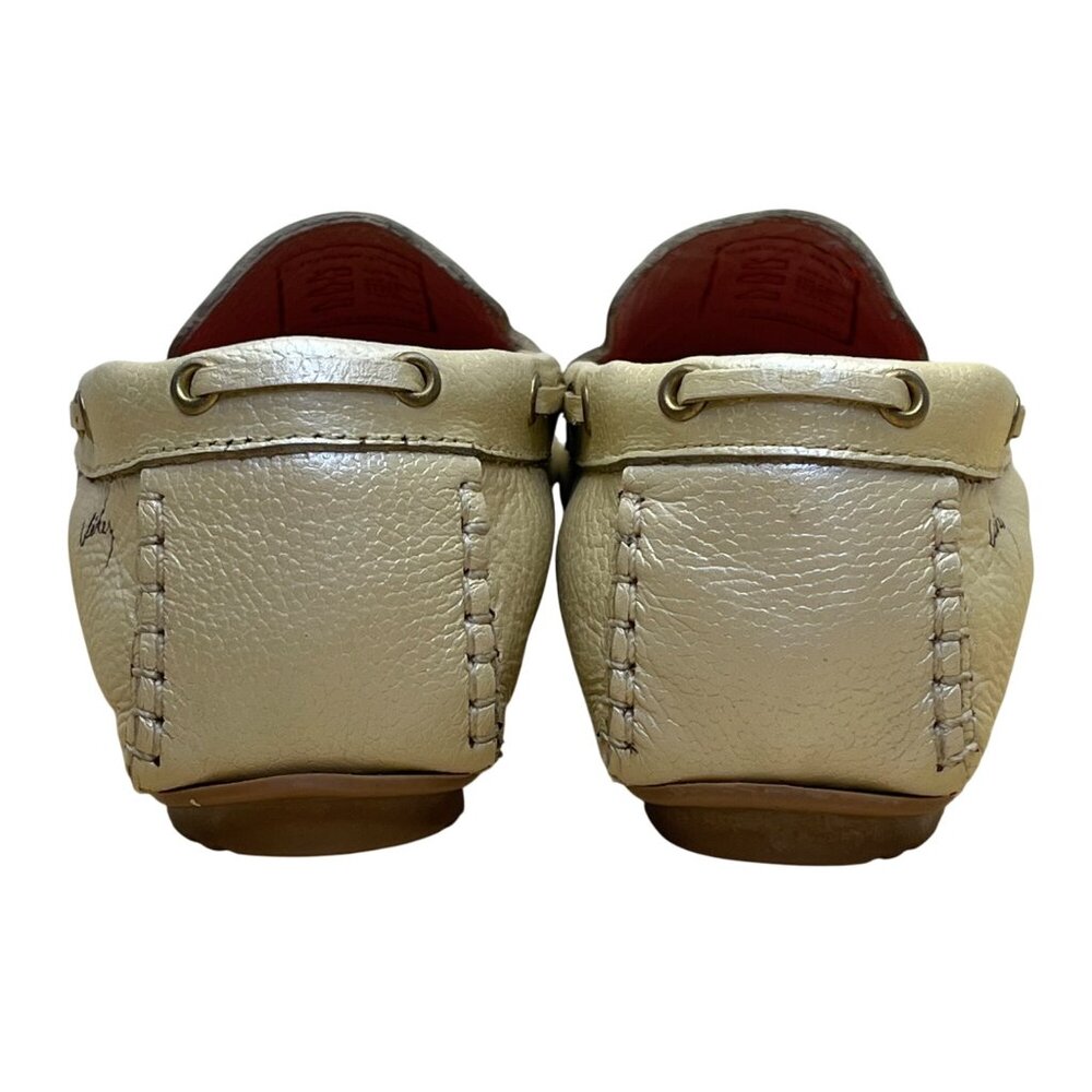 Velez Women’s Beige Leather Denver Casual Driving Loafers Size 6.5 - Picture 5 of 9